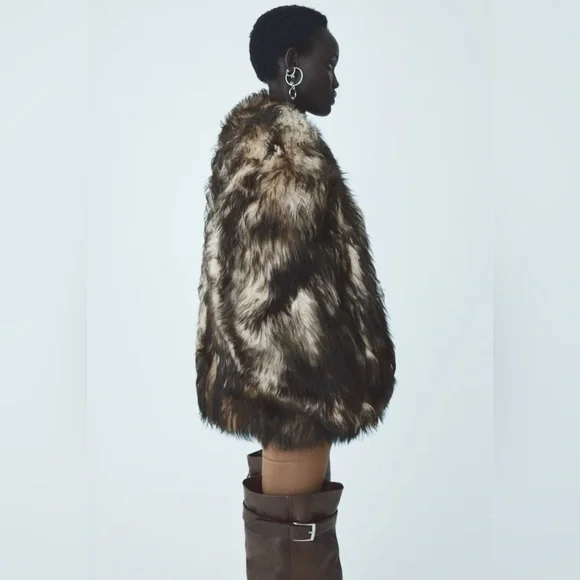 H&M Studio Reversible Shearling Jacket - Picture 2 of 8